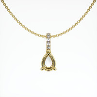 18K Yellow Gold Pave Pendant Setting Video