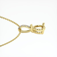 18K Yellow Gold Pave Pendant Setting Image