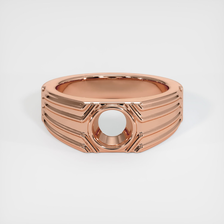 14K Rose Gold Men's Ring Setting