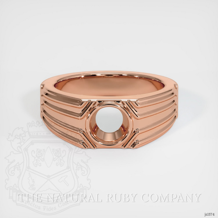 14K Rose Gold Men's Ring Setting