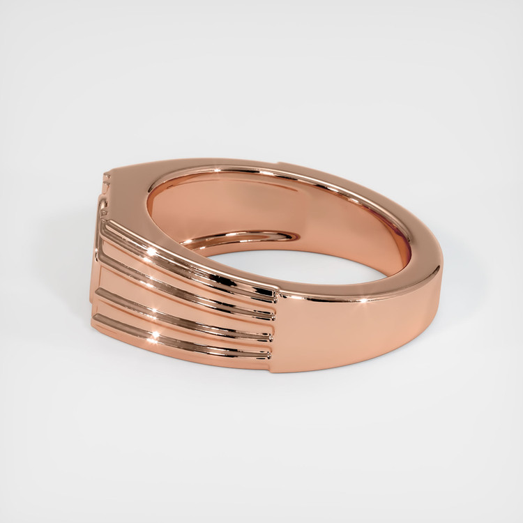 14K Rose Gold Men's Ring Setting