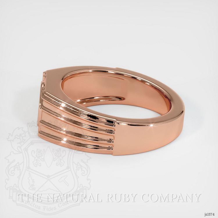 14K Rose Gold Men's Ring Setting