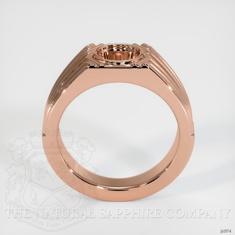 14K Rose Gold Men's Ring Setting