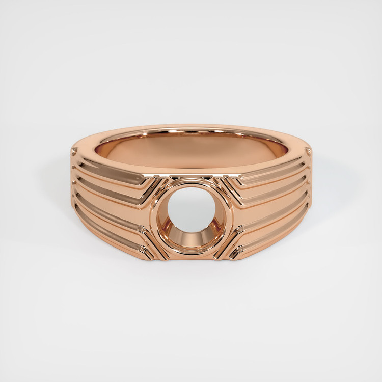 18K Rose Gold Men's Ring Setting
