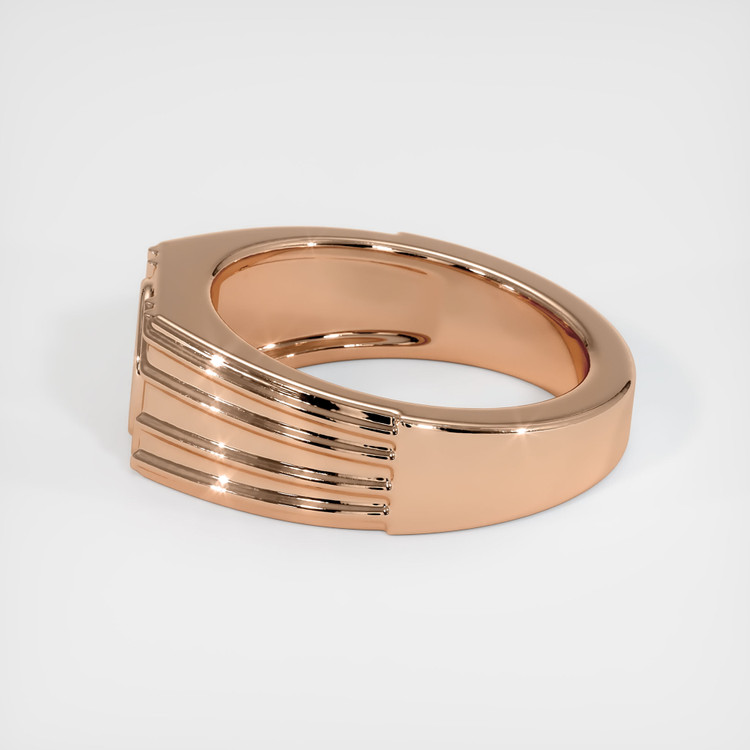 18K Rose Gold Men's Ring Setting