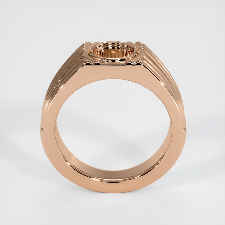 18K Rose Gold Men's Ring Setting