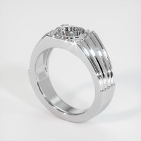 10K White Gold Men's Ring Setting Video