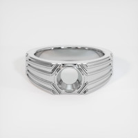 14K White Gold Men's Ring Setting Image