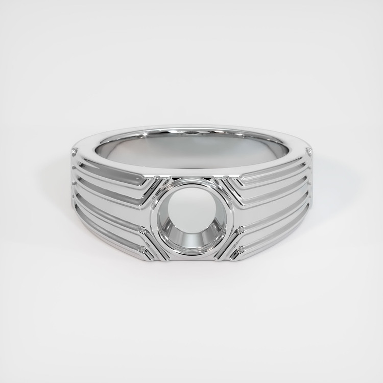 14K White Gold Men's Ring Setting