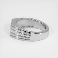 14K White Gold Men's Ring Setting Image