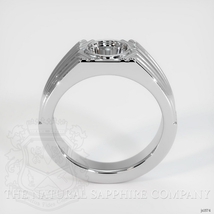 14K White Gold Men's Ring Setting