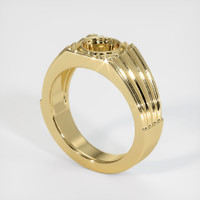 14K Yellow Gold Men's Ring Setting Video
