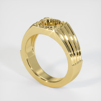 18K Yellow Gold Men's Ring Setting Video