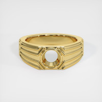 18K Yellow Gold Men's Ring Setting Image