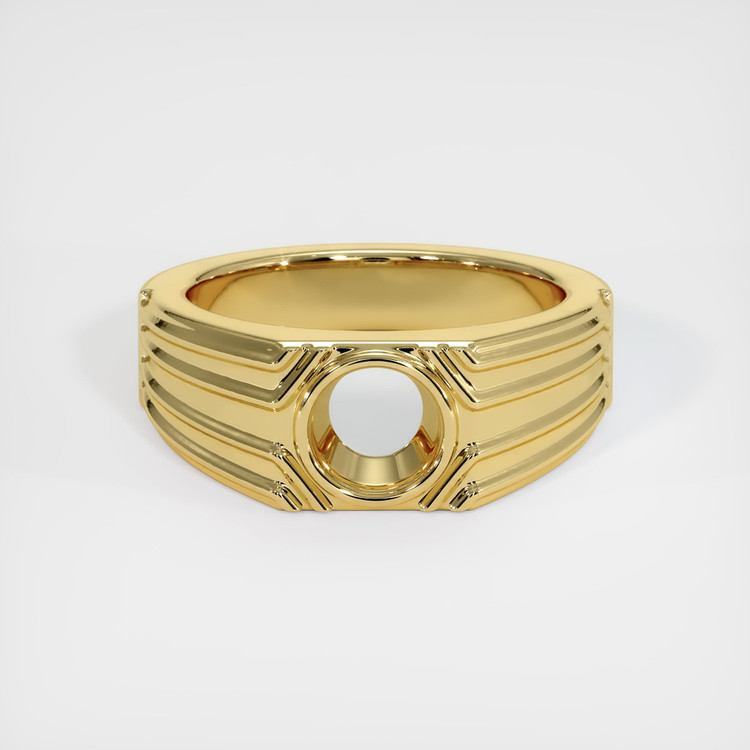 18K Yellow Gold Men's Ring Setting
