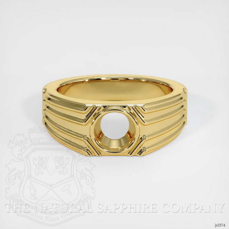 18K Yellow Gold Men's Ring Setting