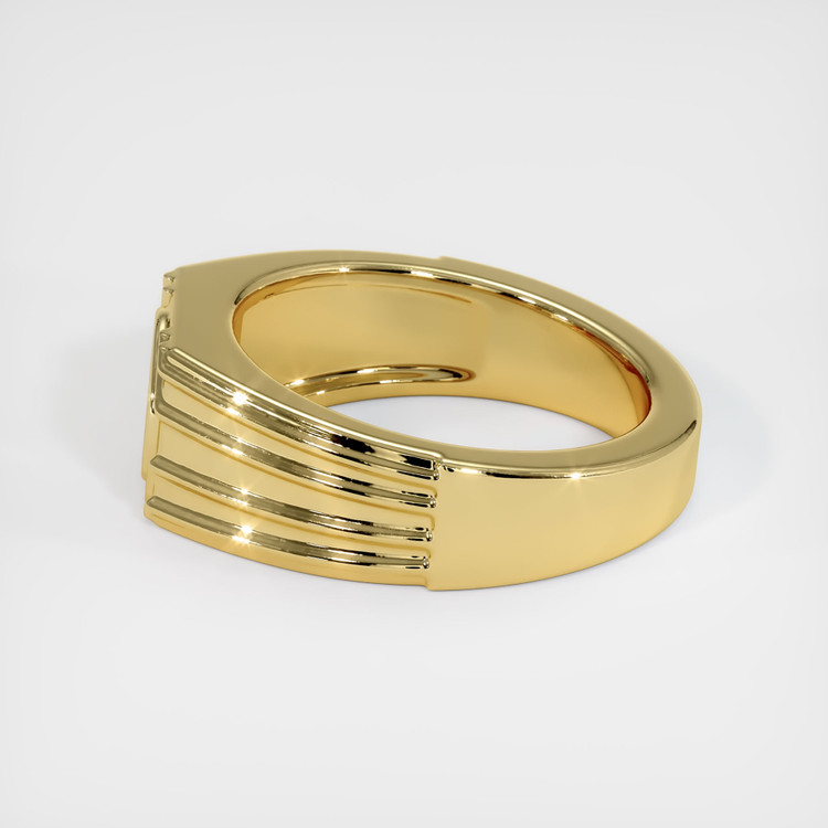 18K Yellow Gold Men's Ring Setting