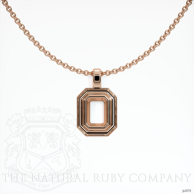 14K Rose Gold Vedic Pendant Setting