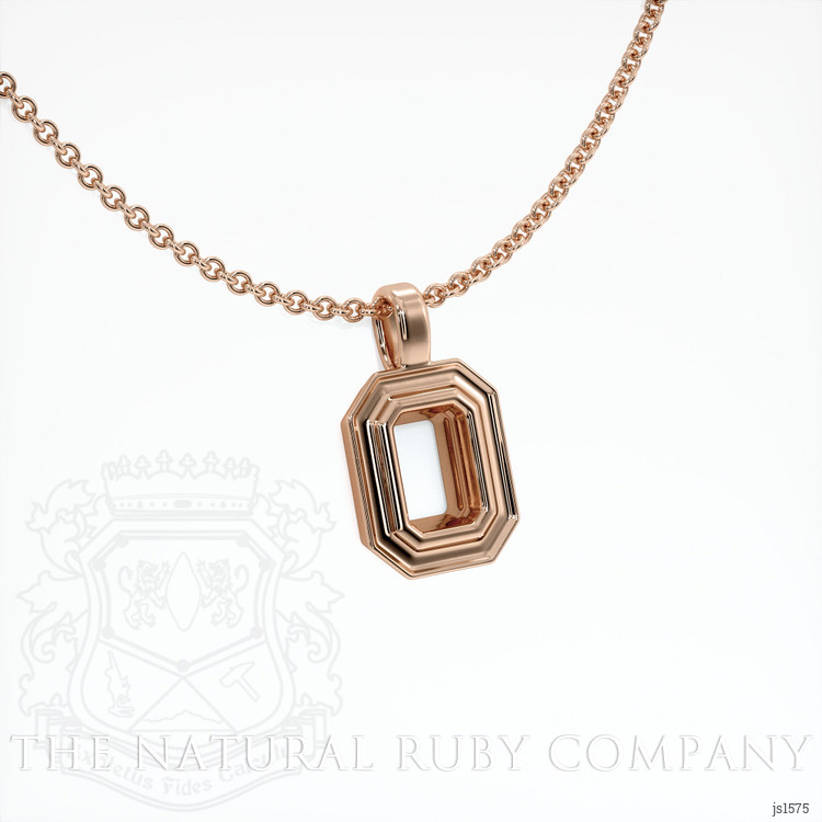 14K Rose Gold Vedic Pendant Setting