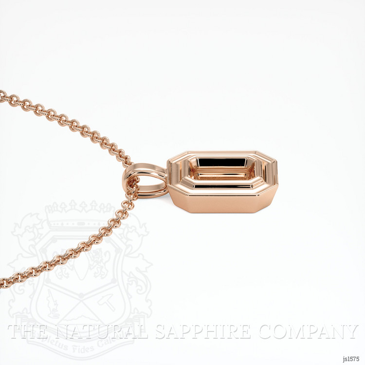 14K Rose Gold Vedic Pendant Setting