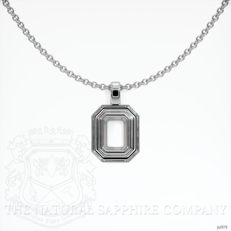 10K White Gold Vedic Pendant Setting