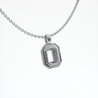 14K White Gold Vedic Pendant Setting Image
