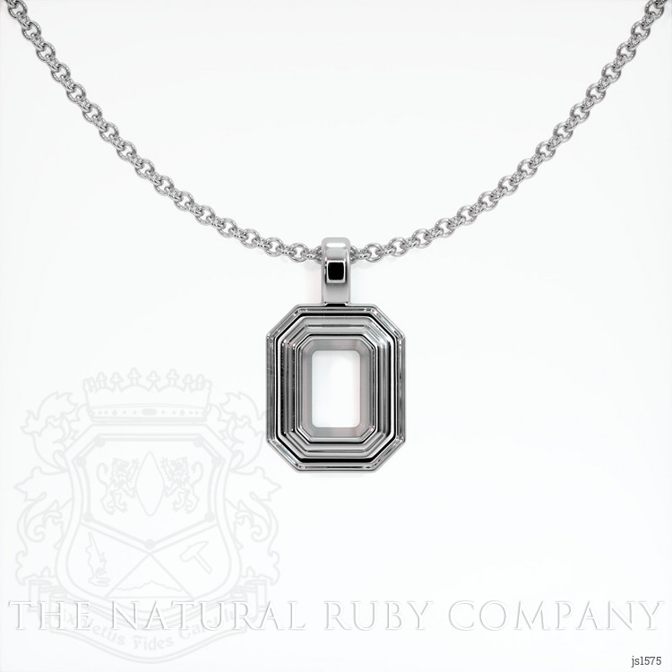 18K White Gold Vedic Pendant Setting