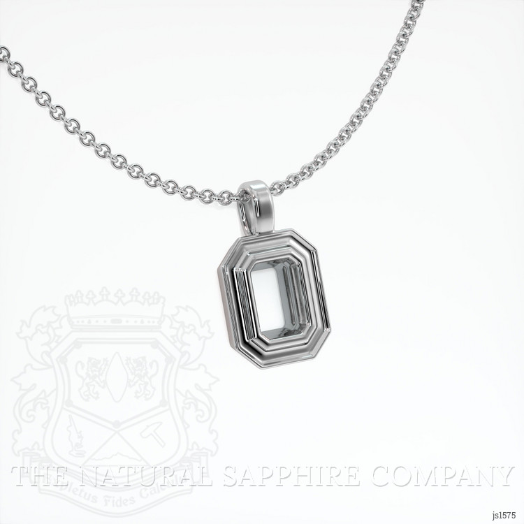 18K White Gold Vedic Pendant Setting