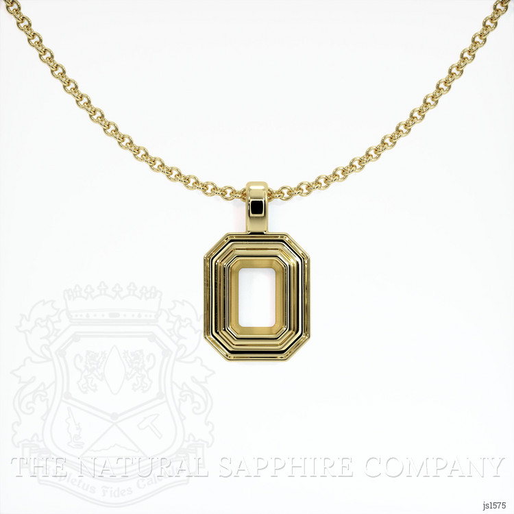 14K Yellow Gold Vedic Pendant Setting