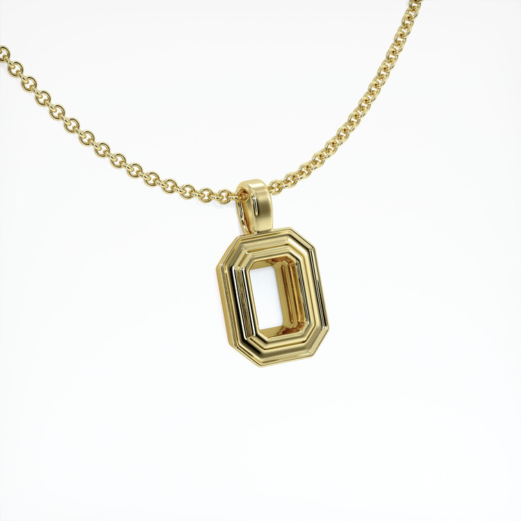 14K Yellow Gold Vedic Pendant Setting