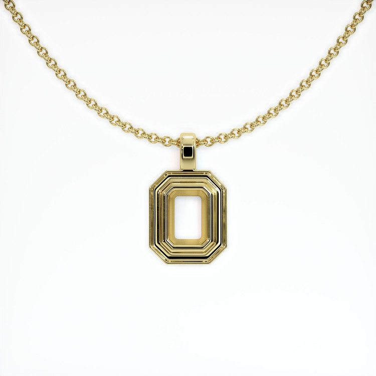 18K Yellow Gold Vedic Pendant Setting