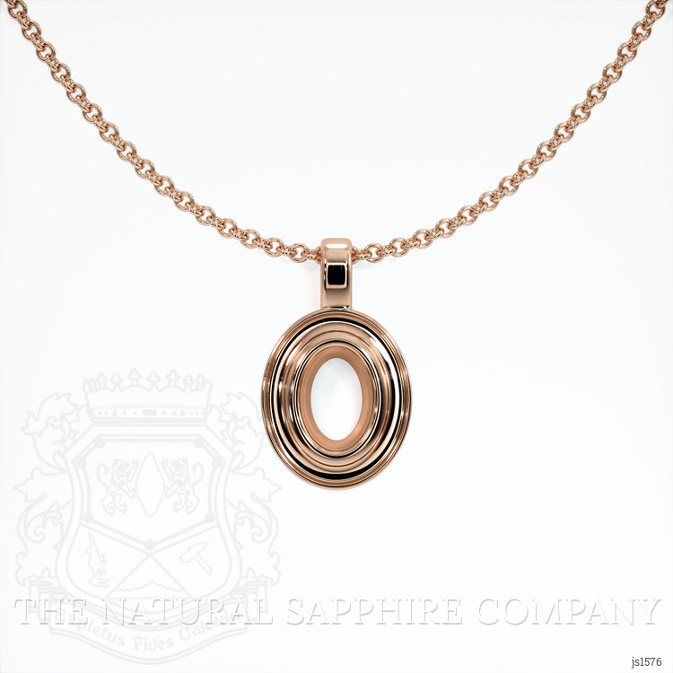 14K Rose Gold Vedic Pendant Setting
