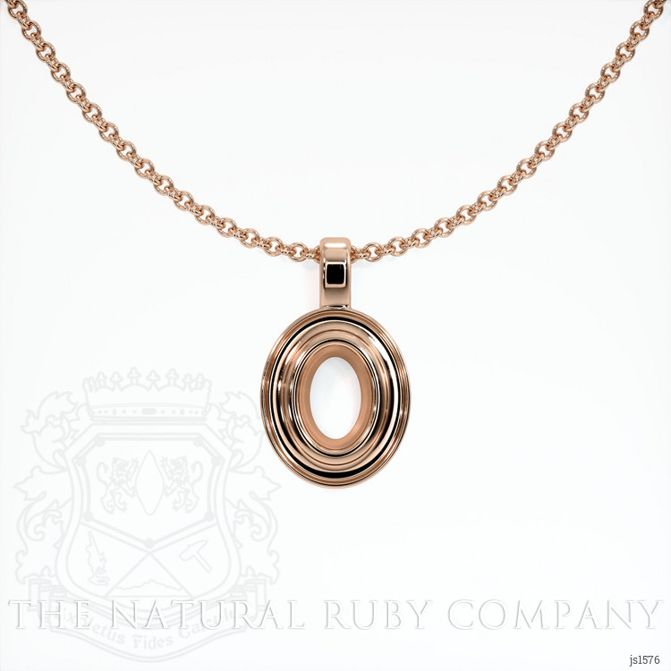 14K Rose Gold Vedic Pendant Setting