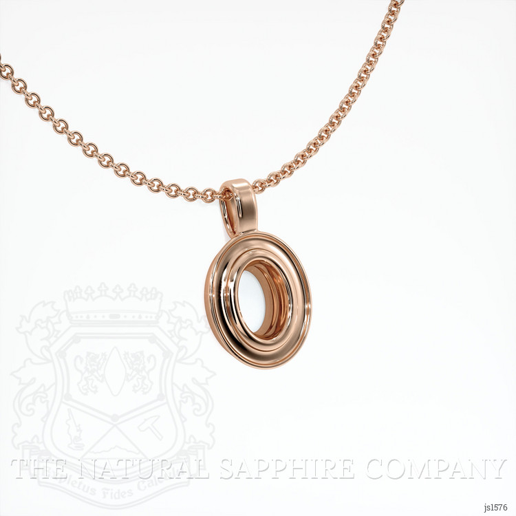 14K Rose Gold Vedic Pendant Setting