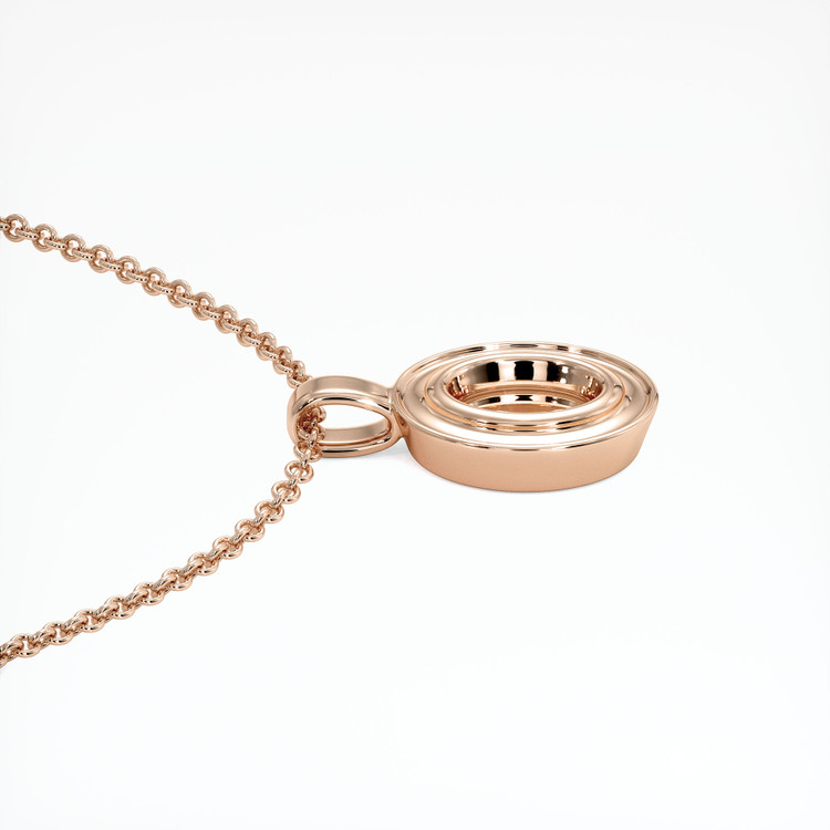 14K Rose Gold Vedic Pendant Setting