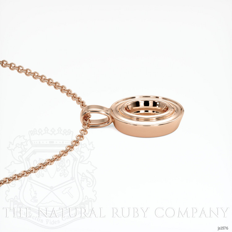 14K Rose Gold Vedic Pendant Setting