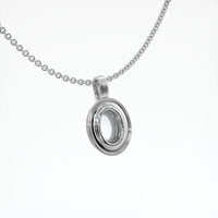 14K White Gold Vedic Pendant Setting Image