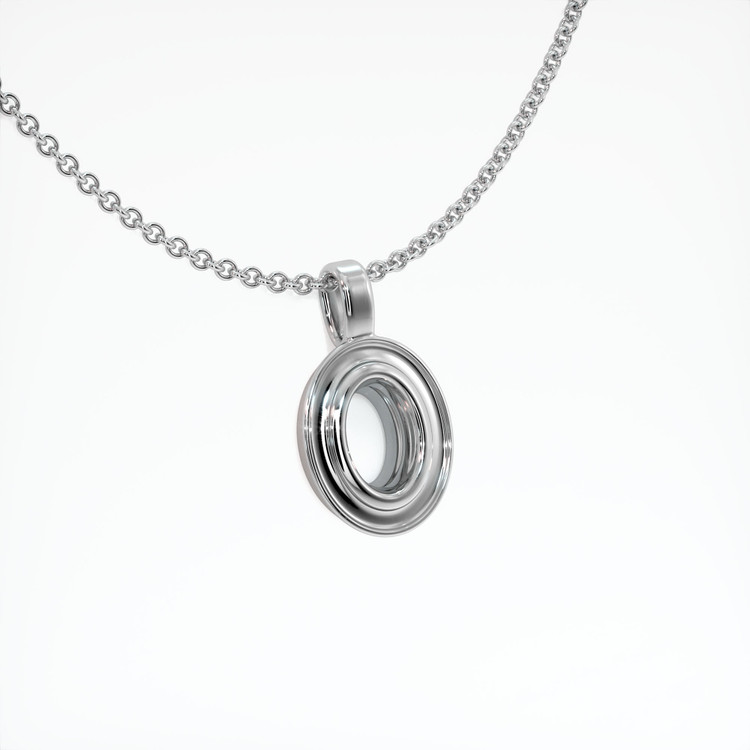 14K White Gold Vedic Pendant Setting
