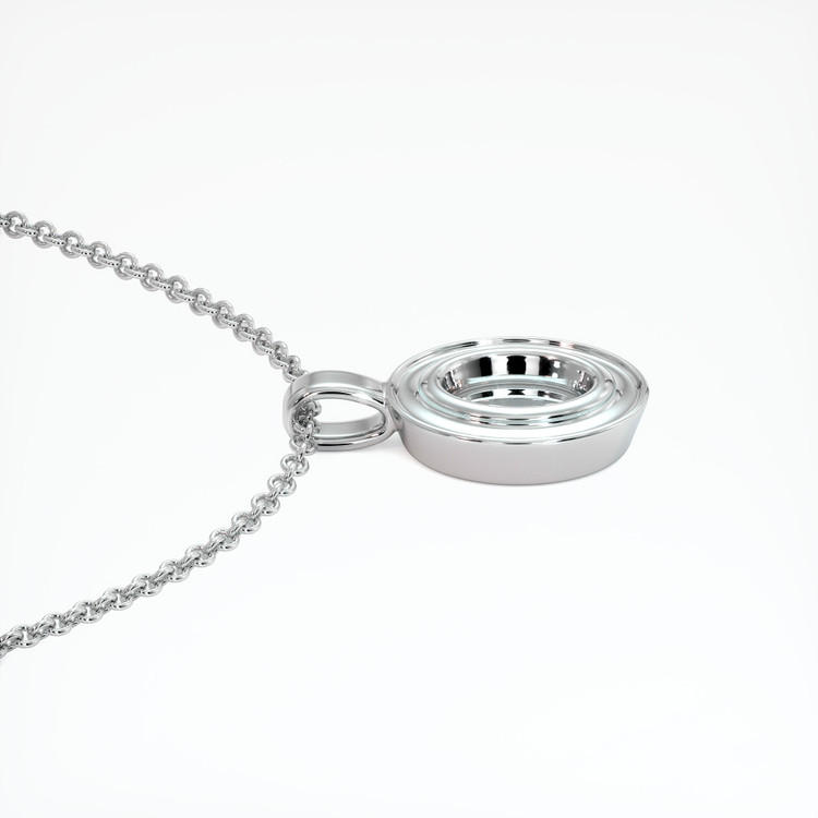 14K White Gold Vedic Pendant Setting