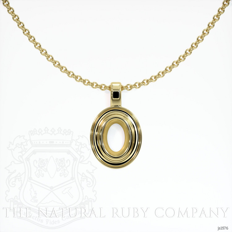 14K Yellow Gold Vedic Pendant Setting