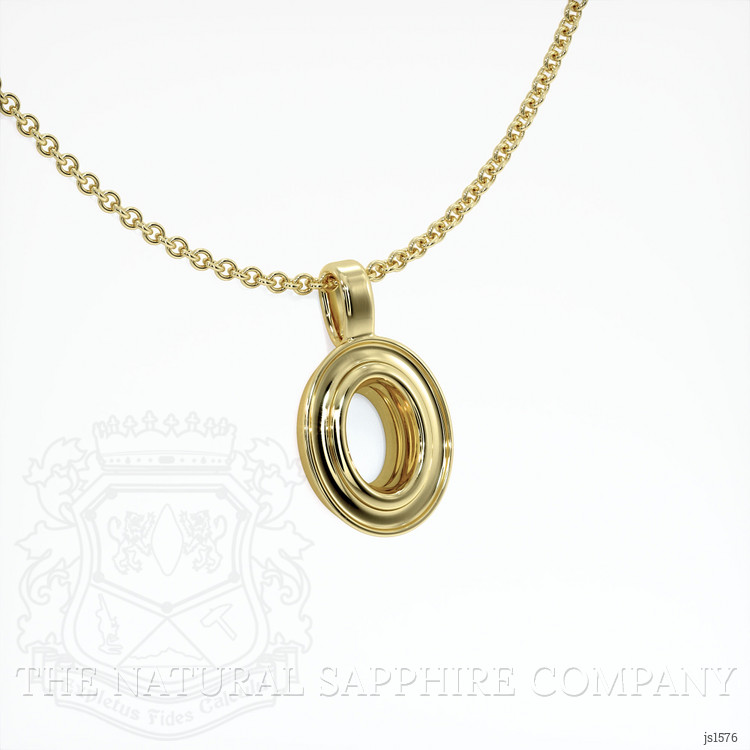 14K Yellow Gold Vedic Pendant Setting