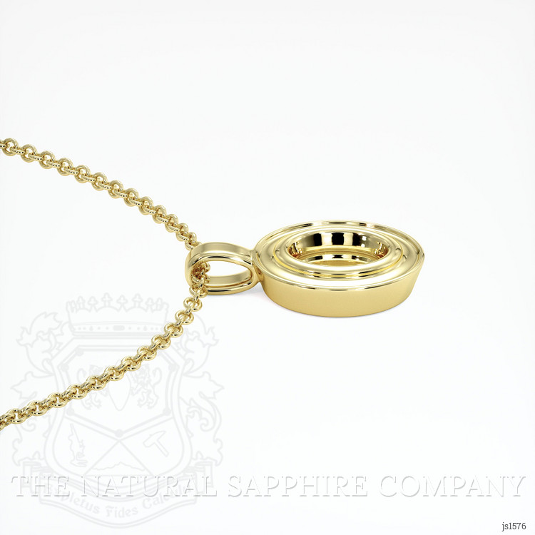 14K Yellow Gold Vedic Pendant Setting