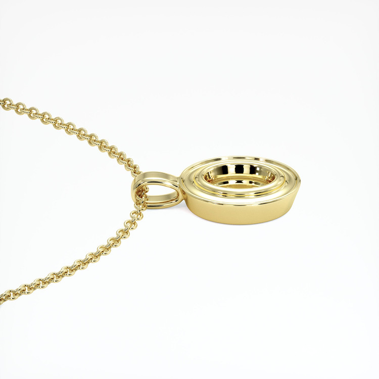 14K Yellow Gold Vedic Pendant Setting