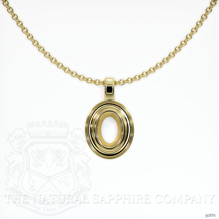 18K Yellow Gold Vedic Pendant Setting