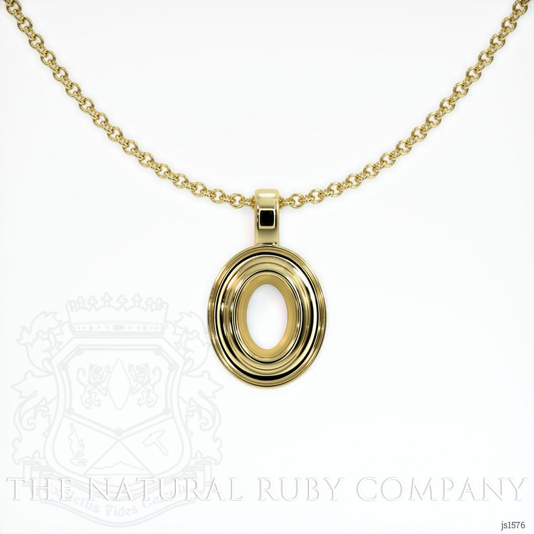 18K Yellow Gold Vedic Pendant Setting