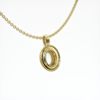18K Yellow Gold Vedic Pendant Setting Image