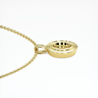 18K Yellow Gold Vedic Pendant Setting Image