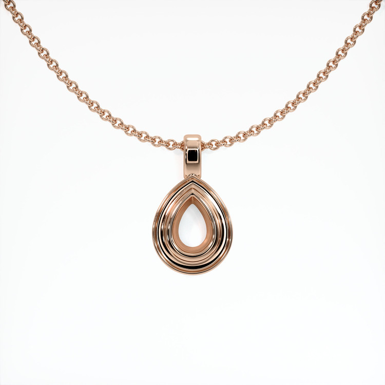14K Rose Gold Vedic Pendant Setting