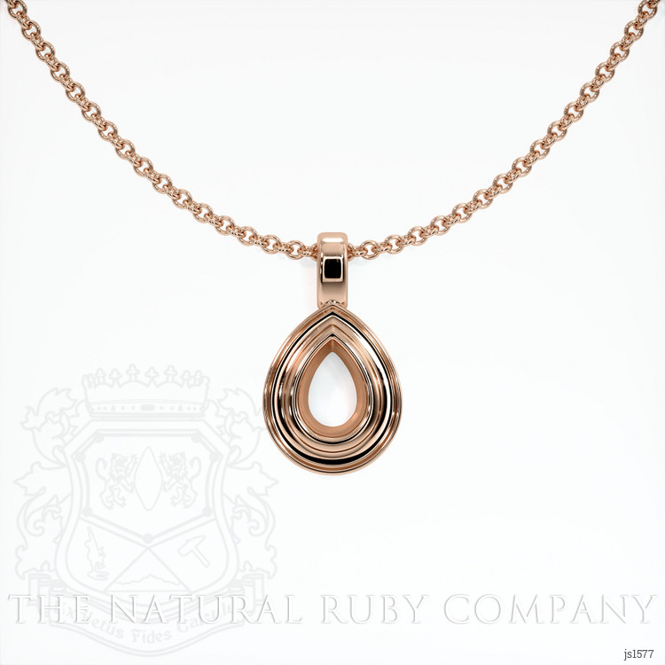14K Rose Gold Vedic Pendant Setting