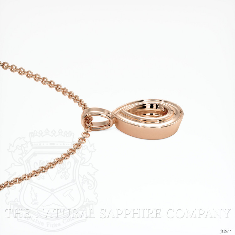 14K Rose Gold Vedic Pendant Setting